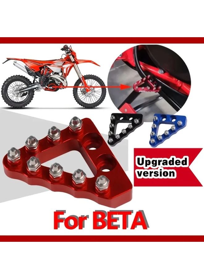 Red Off Road Motorcycle Rear Brake Pedal Compatible with Beta 125RR 200RR 250RR 300RR 350RR Xtrainer - Image 1
